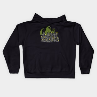 Rampaging Monster Takes a Tea Break Kids Hoodie